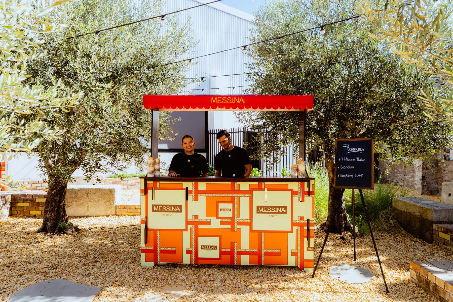 Large gelato stand